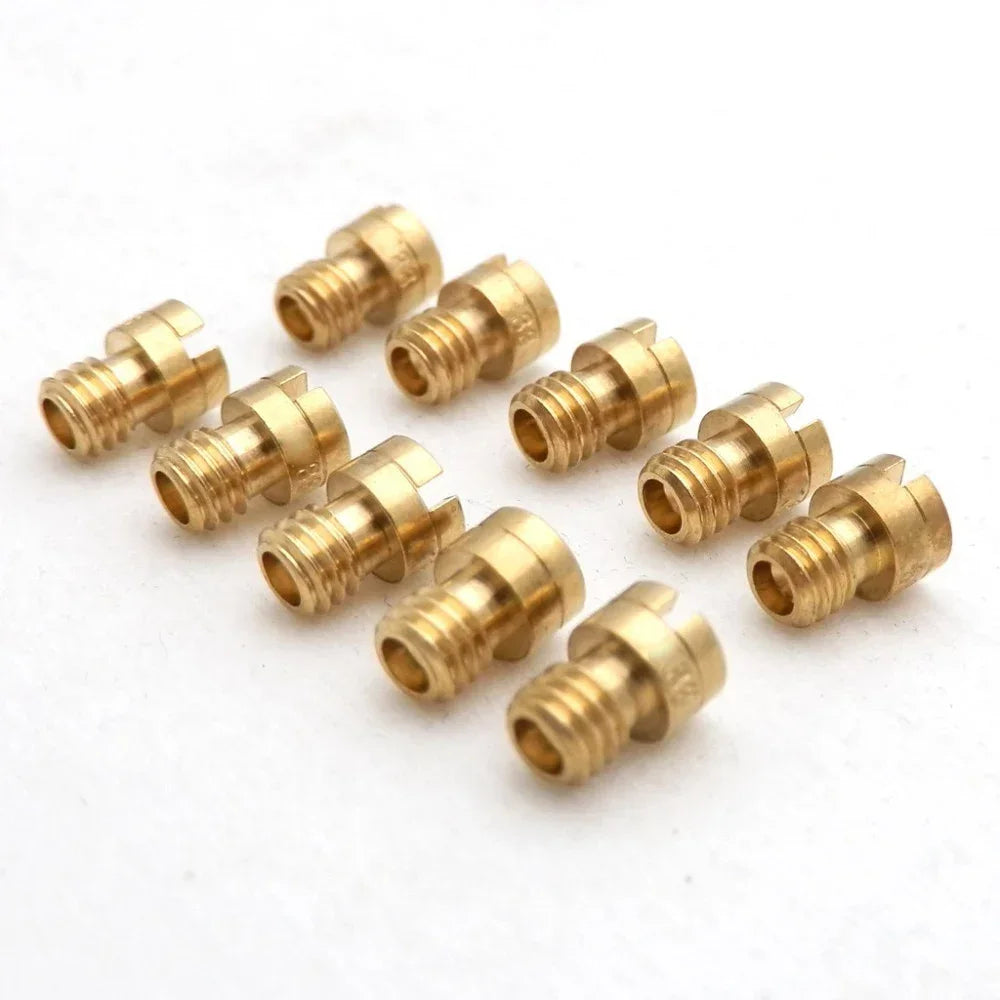 10pcs Carburetor Main Jets M4 for GY6 50cc 139QMB Motorcycle Scooter Mikuni Keihin Carburetor PZ19 Size from 30 to 145