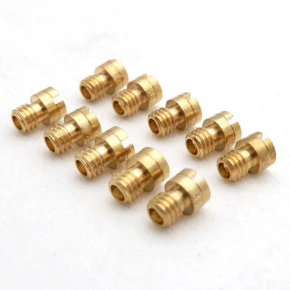 10pcs Carburetor Main Jets M4 for GY6 50cc 139QMB Motorcycle Scooter Mikuni Keihin Carburetor PZ19 Size from 30 to 145