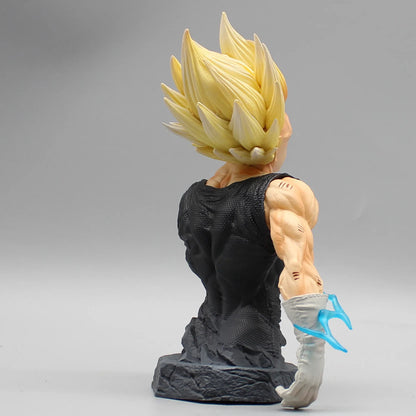 16.5cm Dragon Ball Majin Vegeta Bust Anime Action Figure Model Statue Collection Desktop Decoration Ornament Toys Boys Gifts