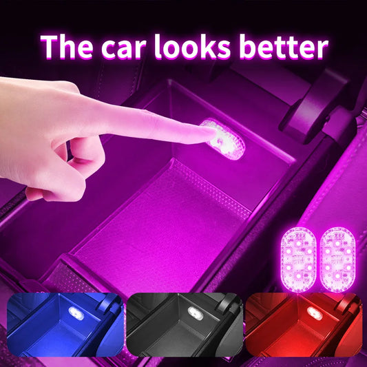 Multi Color Car LED Touch Light USB Car Interior light USB Roof Ceiling Lamp Car Decorations Read Light Auto Interior Accsesorie