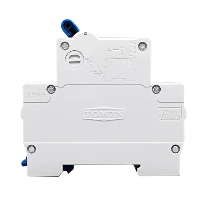 TOMZN 2P AC MCB TOB1-63H C Type 230/400V~ 50/60Hz Mini Circuit Breaker 3A 6A 10A 16A 20A 25A 32A 40A 50A 63A