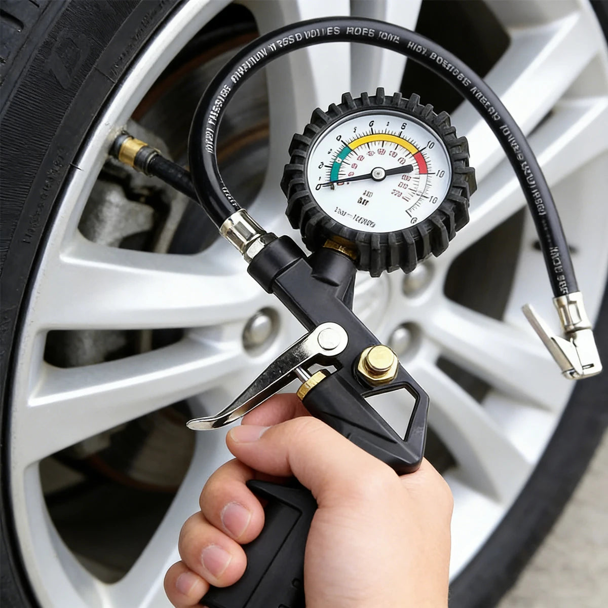 Tire Pressure Car Gun Tyre Monitor Gauge Tester Digital Gauges Automotive Tools Tool Air Meter Tires Workshop Manometer Repair