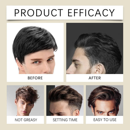 Long Lasting Stying Wax Fluffy Hair Pomade Wax Keep Hair Oil Edge Control Barbershop Tools Salon Hairdressing Mud Hair Styling