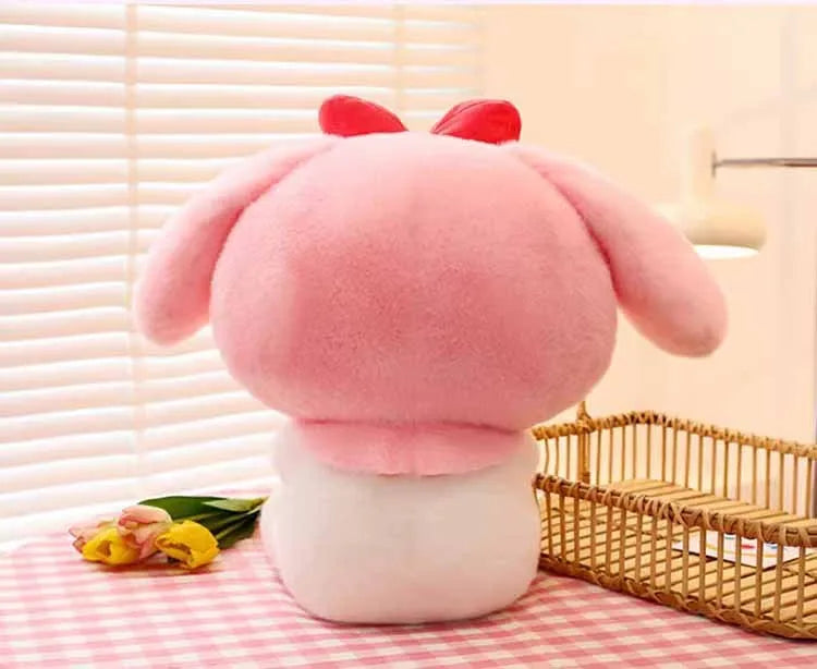 25cm Sanrio Strawberry Kuromi Pillow Plush Toy Soft Stuffed Animal Strawberry Melody Figure Doll Gift For Girl Birthday Gifts