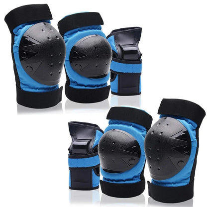 Kids/Adults Knee Elbow Pads Wrist Guards, Protective Gear Set for Roller Skates, Cycling, BMX, Skateboard, Scooter Riding Sports