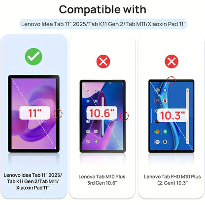 Case for Lenovo Idea Tab 11 2025 / K11 Gen2 / Xiaoxin Pad 11 2025 / Tab M11 Magnetic Flip Stand Smart Cover Soft Silicone Shell