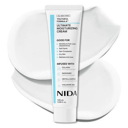 NIDA Ultimate Moisturizing Facial Cream Daily Skin Care Repairing Pores Redness Hyaluronic Acid Wrinkles Spot Korea Skin Care