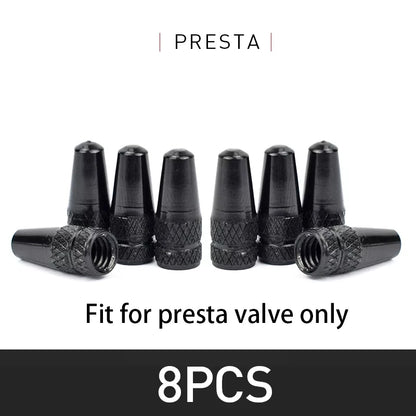 4/8pcs Aluminum Alloy Bicycle Tire FV Valve Cap MTB Road Bike Covered Protector Road MTB Tyre Dustproof Bike Presta Valve