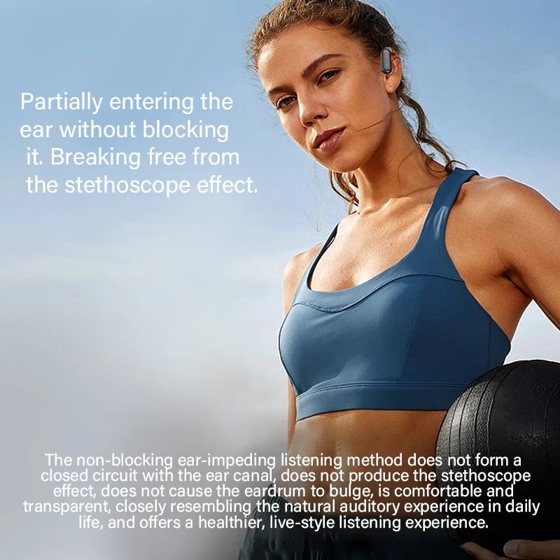 The A520 wireless Bluetooth headphones feature high-quality, high-definition sound, stereo earbuds, sweat-proof touch lights