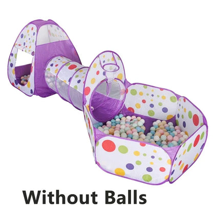Children Ball Pool Baby Balloon Playpen Portable Kids Tent Ball Pit Crawling Tunnel Kid Playground Yard Room Pool Kids Gifts