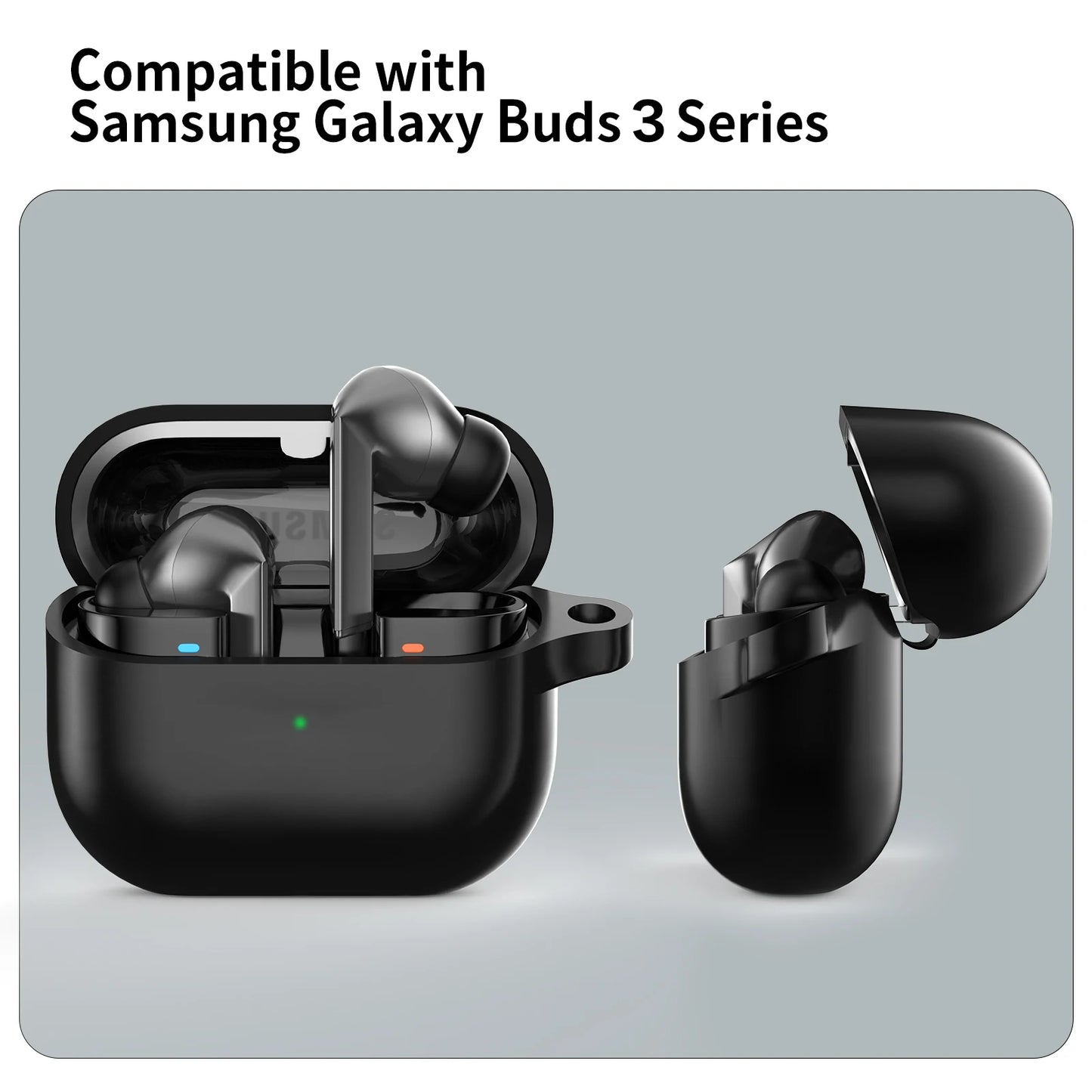for samsung buds 3/galaxy buds3 pro case with cleaning kit silicone protective cover for galaxy buds 3 buzz 3Pro with keychain