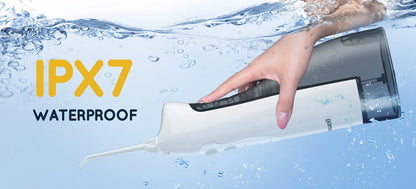 D52 Portable Cordless Water Flosser USB Rechargeable Water Jet Floss Tooth Pick 6 Jet Tip 300ml 3 Modes Teeth Clean for Travel