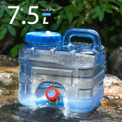7.5/10/15L Drinking Water Container with Spigot Leakproof Camping Water Tank Large Capacity Water Storage Carrier for Hiking Car