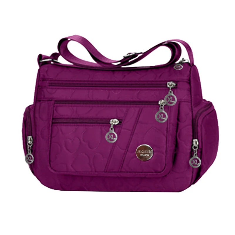 New style neutral nylon fabric ladies' handbag Oxford cloth shoulder strap crossbody bag travel bag multi-compartment casual bag