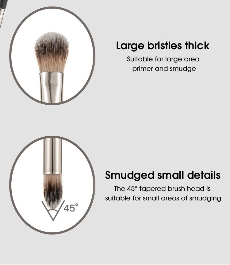 Double-headed painting eyeshadow brush novice makeup brush soft hair does not eat powder natural dizzy dye easy makeup