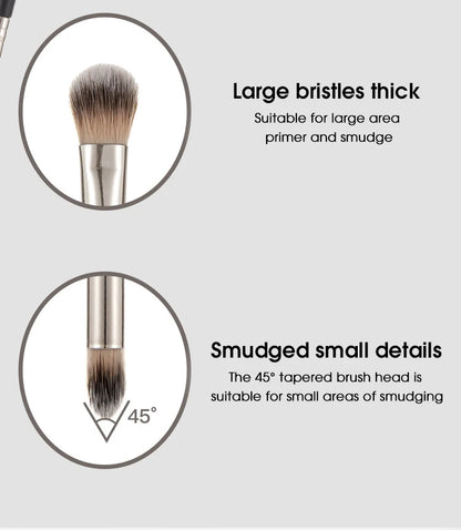 Double-headed painting eyeshadow brush novice makeup brush soft hair does not eat powder natural dizzy dye easy makeup