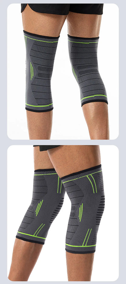 GTUBIKE 1PCS Compression Knee Support Sleeve Elastic Knee Pads Brace Springs Gym Sports Protector Basketball Volleyball Run