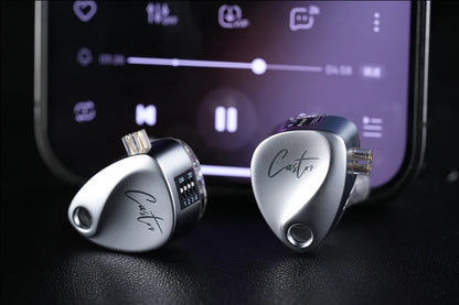 NEW KZ Castor In Ear HiFi Earphone 2DD Dynamic High-end Tunable balanced armature Earphones Monitor Headphone Cancelling Earbuds