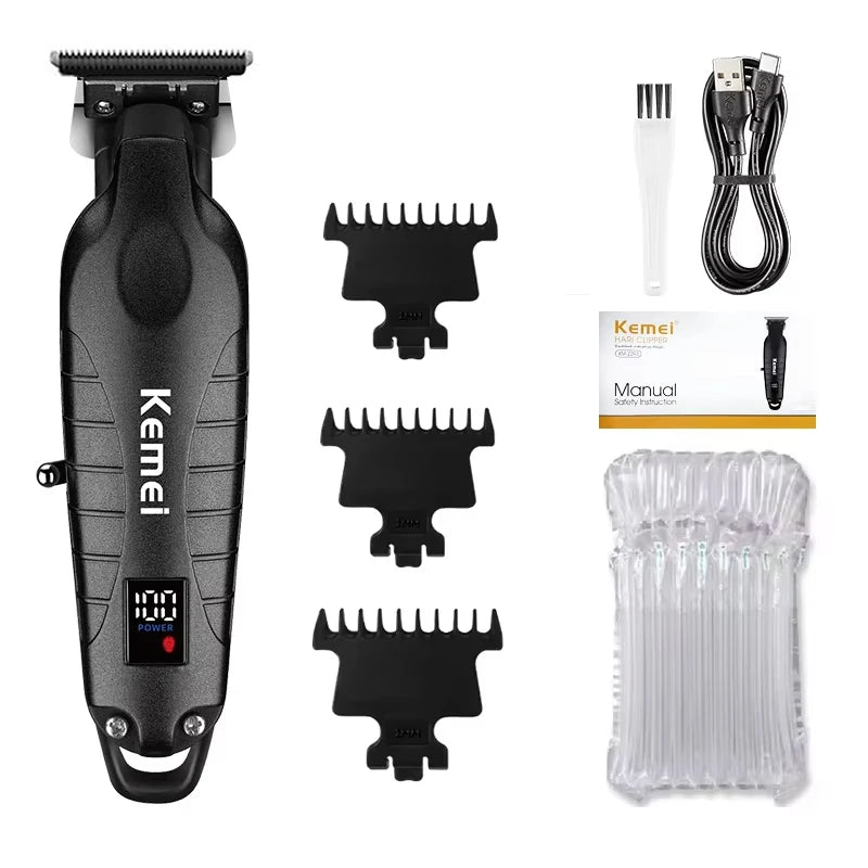 Kemei Hair Clipper Kit for Men, Electric Shaver, Hair Trimmer, Professional Cutting Machine, KM-2290, KM-2293, KM-1102