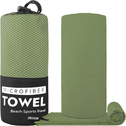 1 Pcs Microfiber Towel Sports Quick-Drying Super Absorbent Camping Towel Super Soft Lightweight Gym Swimming Yoga Beach Towel