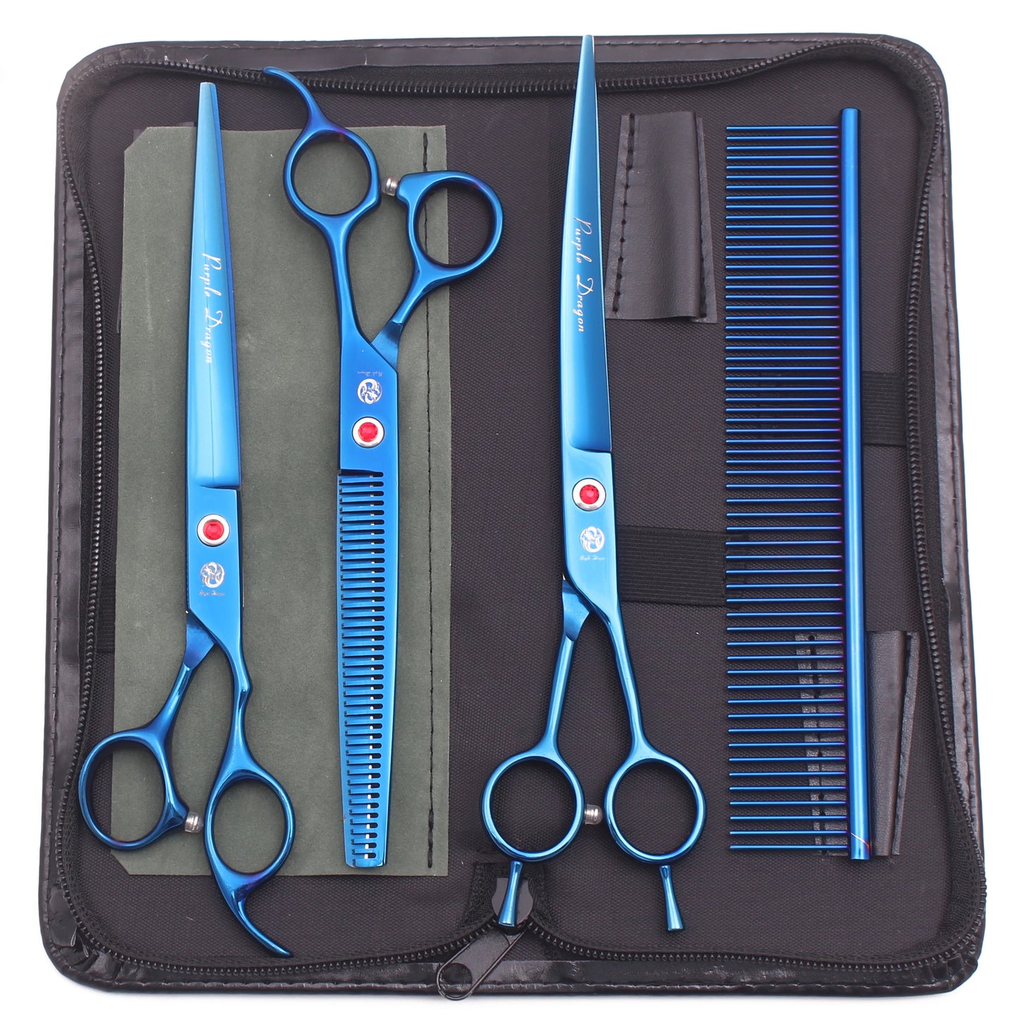 Dog Grooming Scissors Purple Dragon Stainless Gold Professional Dog Shears Scissors To Cut Dog Hair Pet Curved Shears Z3005A