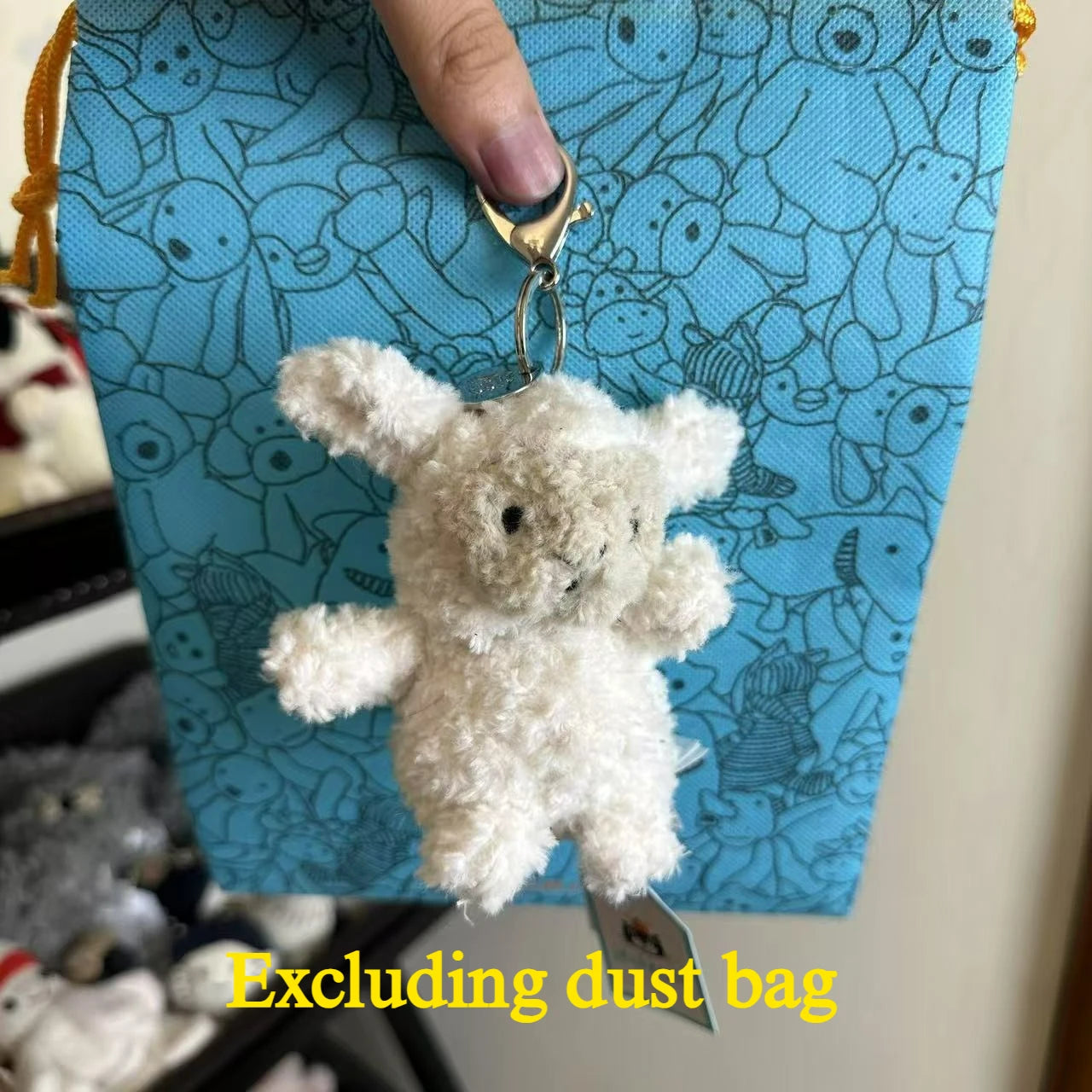 JC Hot Bag Cute Plush Toy label cute girl bag charm plush toy keychain Kawaii plush toy perfect as a birthday  Limited New Gift