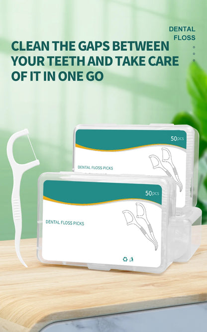 1000/600/300/150PCS - Ultra fine dental floss stick - Clean the gaps between teeth with one piece - Oral care tool