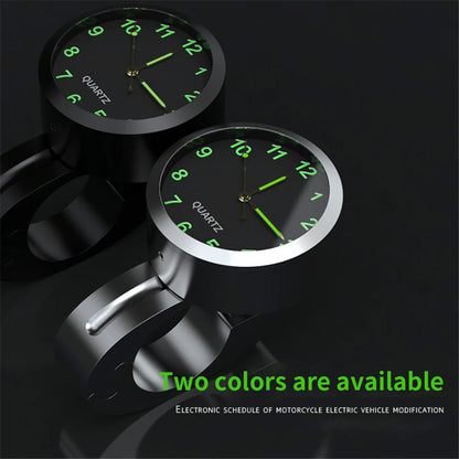 Universal Motorbike Bike Waterproof Handlebar Clock With Night Vision Light 22-25mm Motorcycle Handlebar Mount Clock Watch
