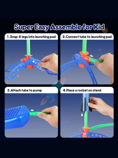 Flying Rocket Launch Cannon Foot Stepping Soaring Rocket Foot Stepping Toy Outdoor Flying Cannon Foot Stepping Children's Toy