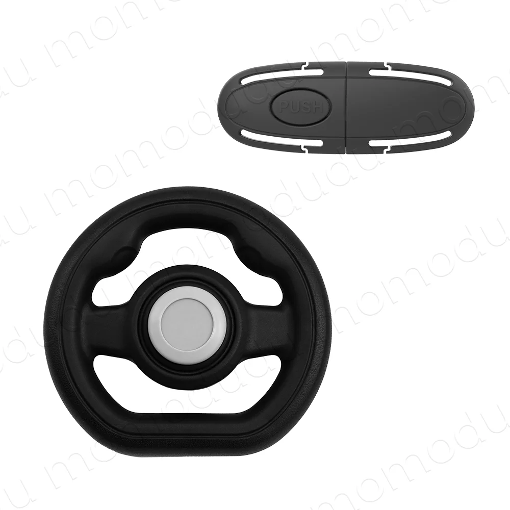 1PC Universal Pretend Steering Wheel for Strollers & Carts - Detachable, Fun Driving Attachment