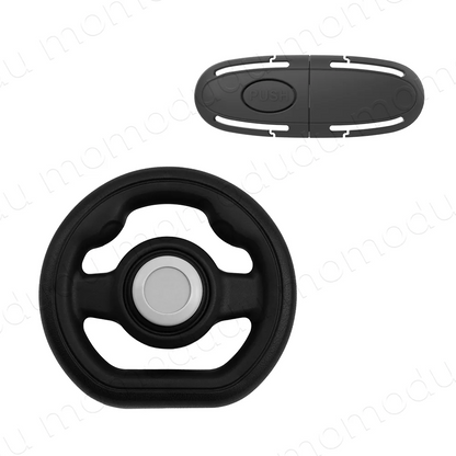 1PC Universal Pretend Steering Wheel for Strollers & Carts - Detachable, Fun Driving Attachment