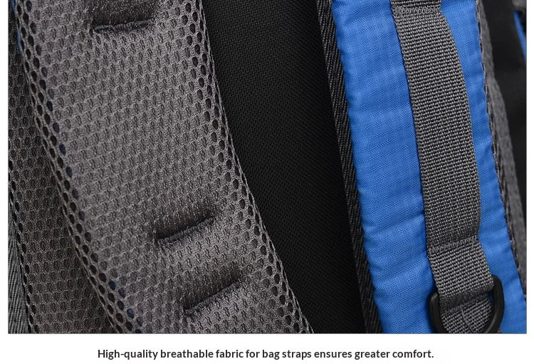 Homefish 40L Waterproof Hiking Backpack Large Capacity Breathable Rucksack Unisex Outdoor Camping Travel Climbing Sports Bag