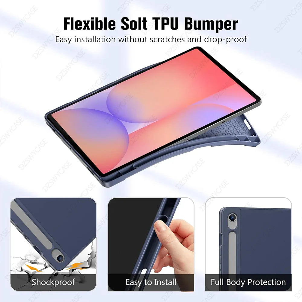 Case for Samsung Galaxy Tab S10/S9 FE / S10 Lite 10.9 inch / S9 11 inch Tablet, Ultra-Thin Protective Cover with Auto Sleep/Wake