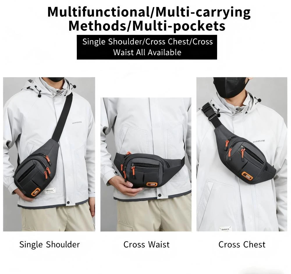 HOMEFISH Mobile Waist Bag For Men And Women Multifunctional Large Capacity Anti Splash Business Wear-resistant Construction Site