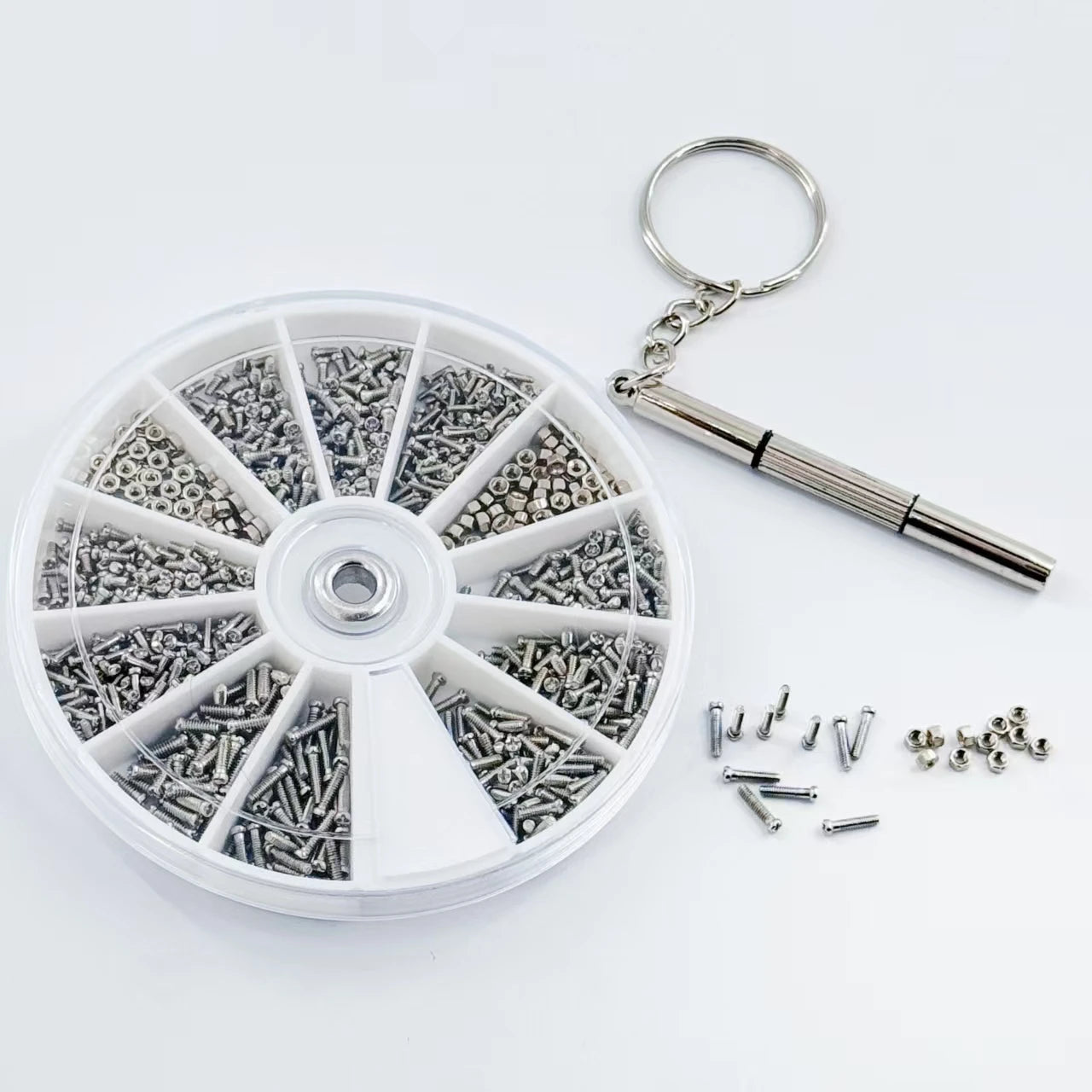 Eyeglass Screw Repair Kit: Repair Screws, Nose Pad Screws, Temple Screws Repair Set 12 Types