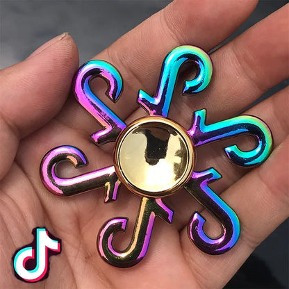 New Metal Fidget Spinner Toys AntiStress Alloy Finger Gyro R188 Fingertip Adult Hand Toy 60-65mm Fidget Spinner