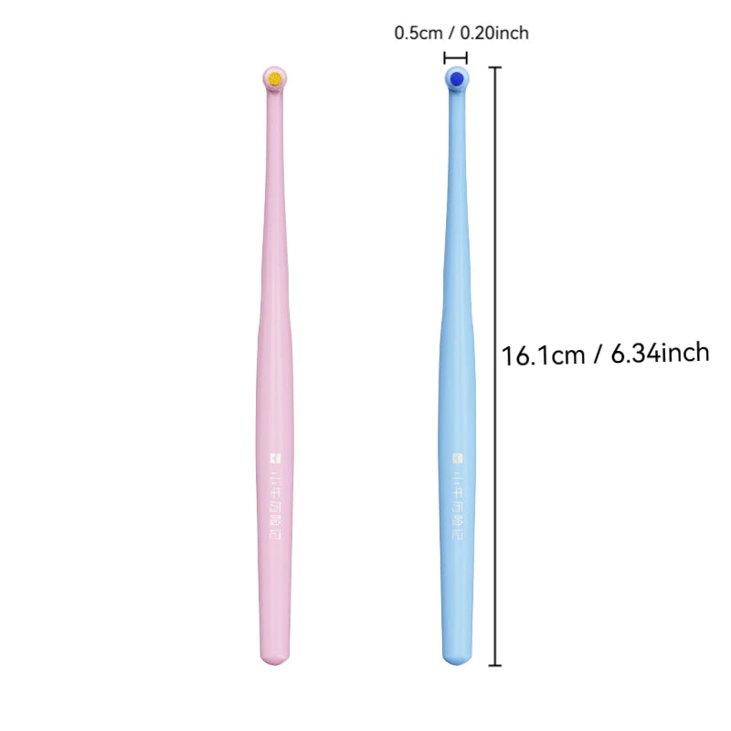 2-Pack Single Bundle Interdental Brushes with Soft Bristles and Colorful Small Brush Heads, Set of Brush Bundles