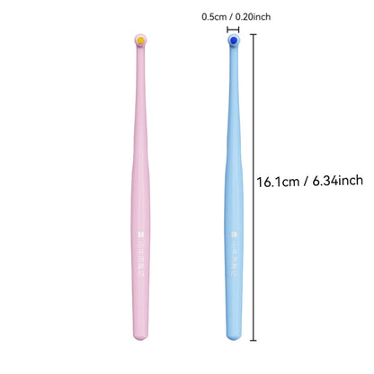 2-Pack Single Bundle Interdental Brushes with Soft Bristles and Colorful Small Brush Heads, Set of Brush Bundles