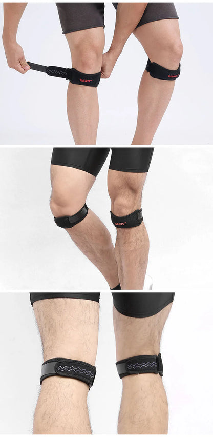 AOLIKES 1PCS Knee Braces for Knee Pain,Patella Knee Support Strap,Adjustable Patellar Tendon Stabilizer Band for Basketball
