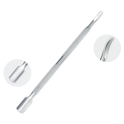 LINMANDA Cuticle Pliers with Cuticle Pusher Stainless Steel Cuticle Remover and Trimmer Perfect For Fingernails and Toenails