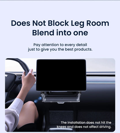 YZ For New Tesla Highland Model 3 Y Juniper Tray Magnetic Under Screen Fold Storage Box ETC Screen Storage Box Accessories