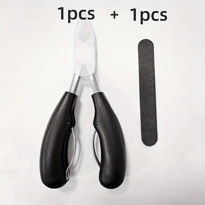 Professional Grade Concave Stainless Steel Nail Clippers for Thick Nails and Ingrown Toenails Sharp Curved Blade for Easy Trimmi