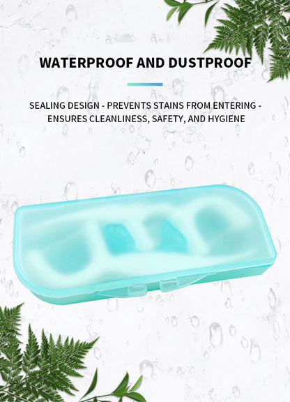 1PC - Fashionable and Convenient Dental Floss Stick Carrying Case - Comes with 10PCS Dental Floss