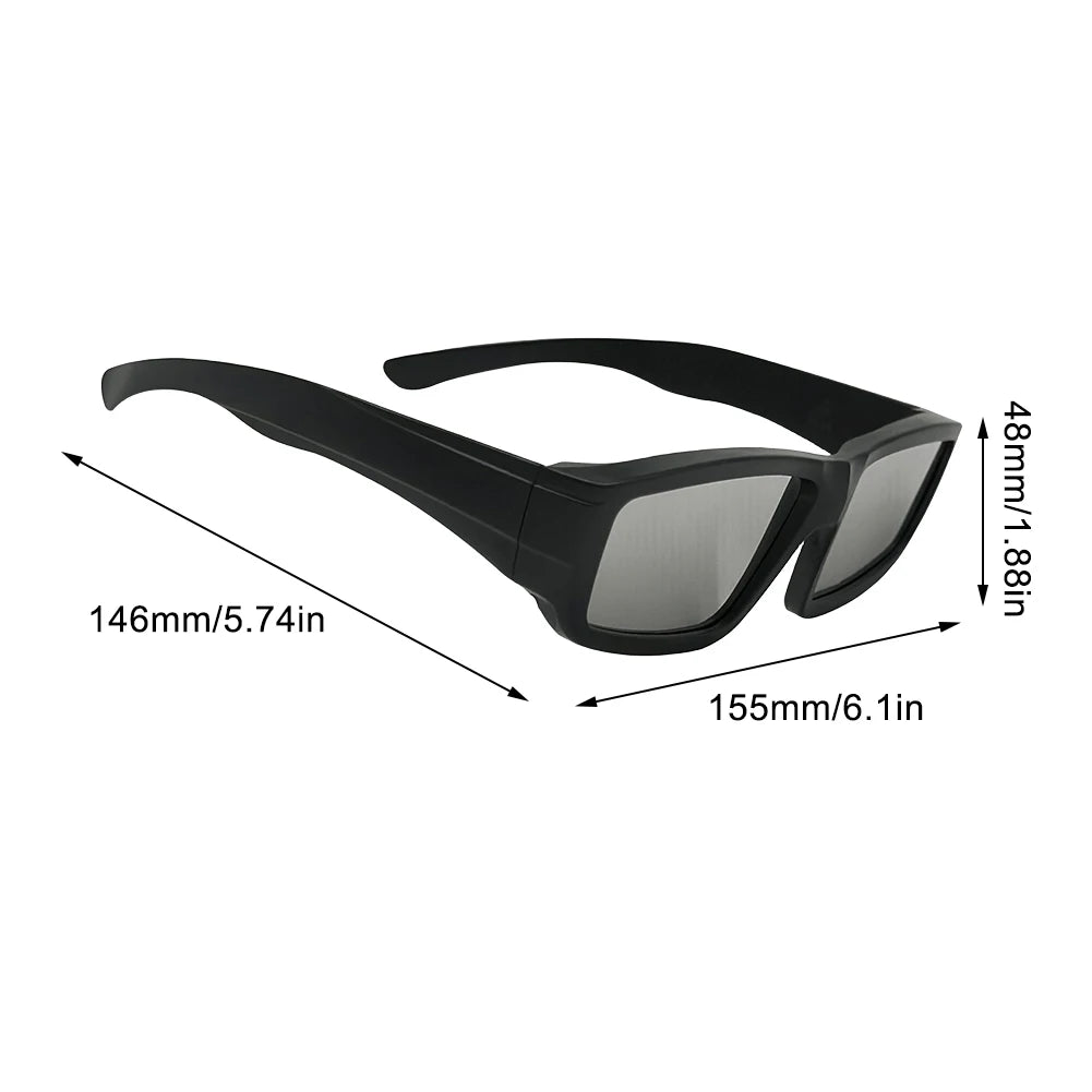 Safe Solar Eclipse Glasses Plastic Frame Professional Solar Viewer Shade For Direct Sun Observation Total Eclipse Eyewear