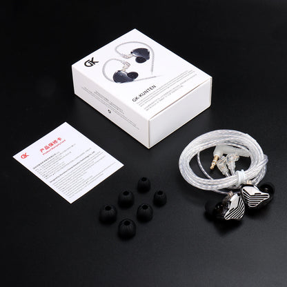 GK KUNTEN Earphones New Generation Dynamic Driver Unite Headests Hifi Music Earbuds DJ Headphones