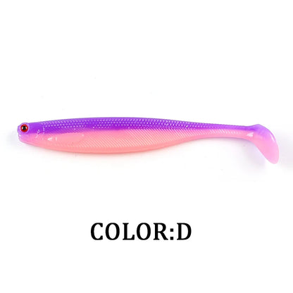 NEW Supercontinent ShadTeez T-tail 50mm 70mm 100mm Pike Zander Predator Fishing 3D Eyes Soft Lure Fishing Lures