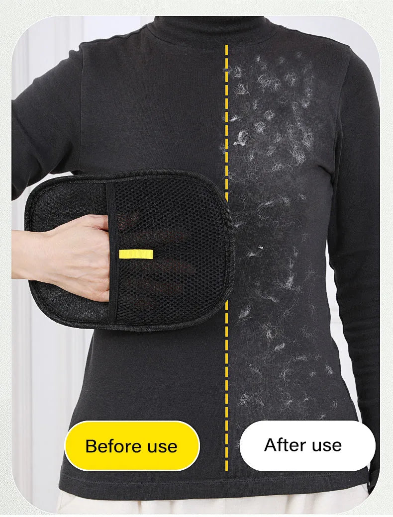 Pet Hair Removal Tool Reusable Static Removal Gloves, Double-Sided Grooming Gloves for Pets, Removes Pet Fur Hair for Carpets