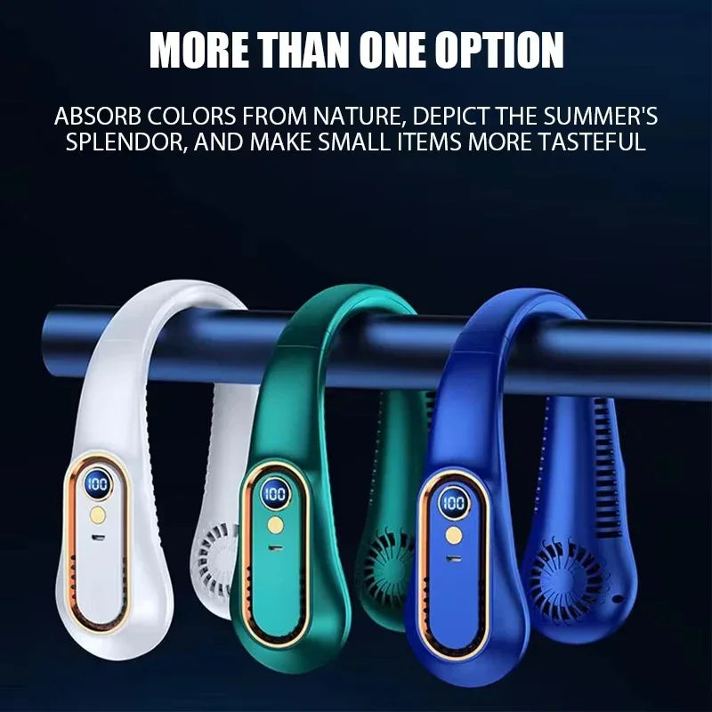 Lenovo Hanging Neck Fan USB Portable Small Bladeless Lazy Person Hanging Neck Charging Silent Cooling Air Conditioning Outdoor