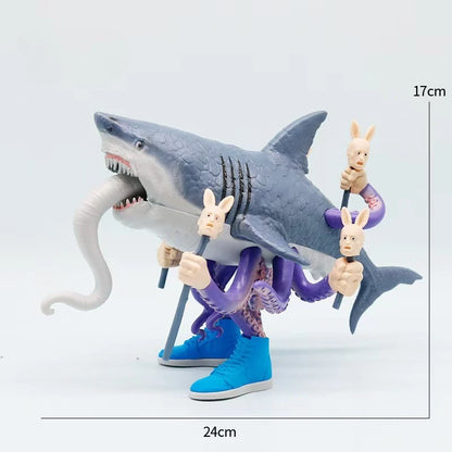 Italian Tung Tung Tung Sahur Figurine Model Tralalero Tralala Brainrot Monster Fusion Edition Anime Action Figure Ornament Toys
