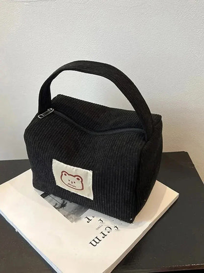 Women's Cosmetic Bags Plush Cute Summer Fashion Large Soft Comfortable Handbag With Handle